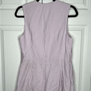 Sabina Musayev Leo Lavender Purple VNeck Sleeveless Romper Women's Size Medium M